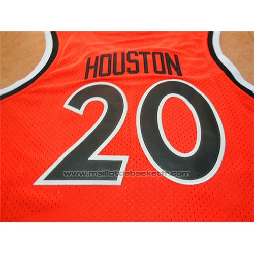 Maillot New York Knicks Allan Houston #20 Retro Orange
